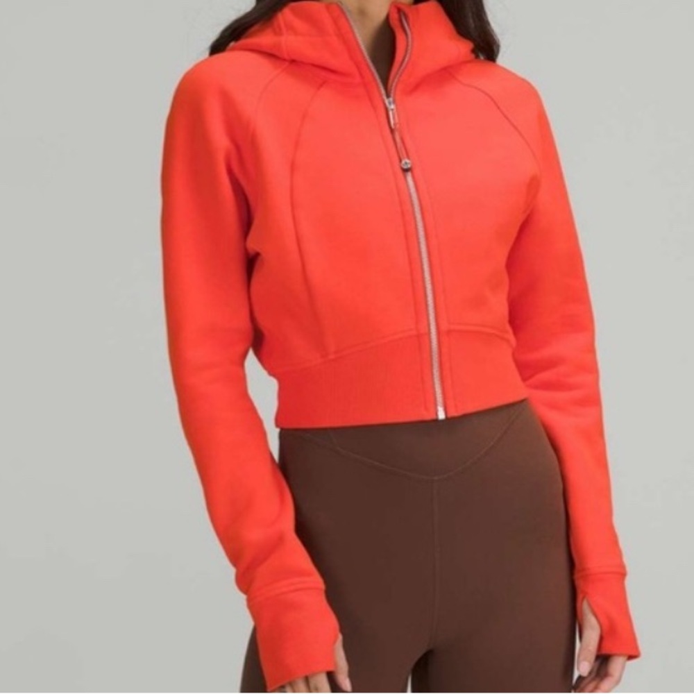 Lululemon Scuba cropped full zip size 6